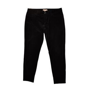 BANANA REPUBLIC $88 Black Velvet 5-Pocket Skinny Ankle Pant Size 30
